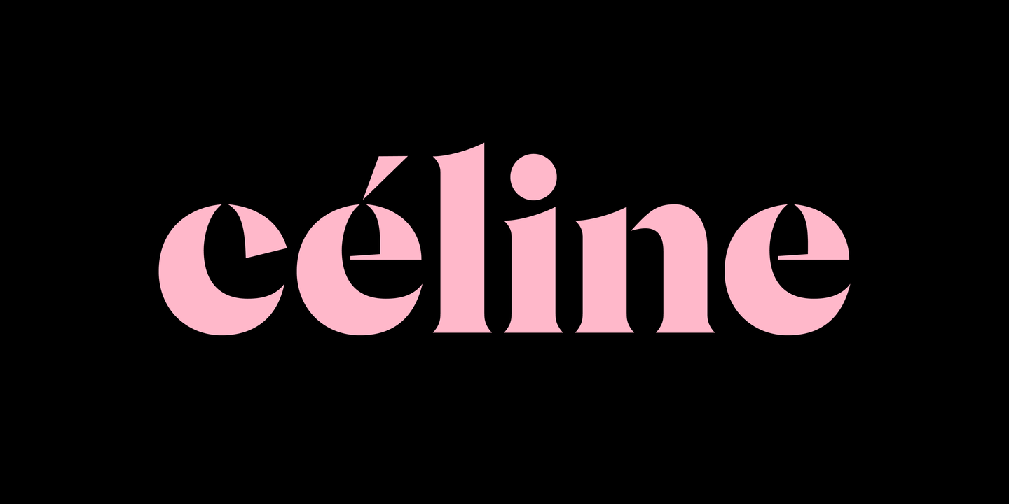 Przykład czcionki Celine Stencil